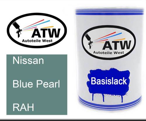 Nissan, Blue Pearl, RAH: 500ml Lackdose, von ATW Autoteile West.